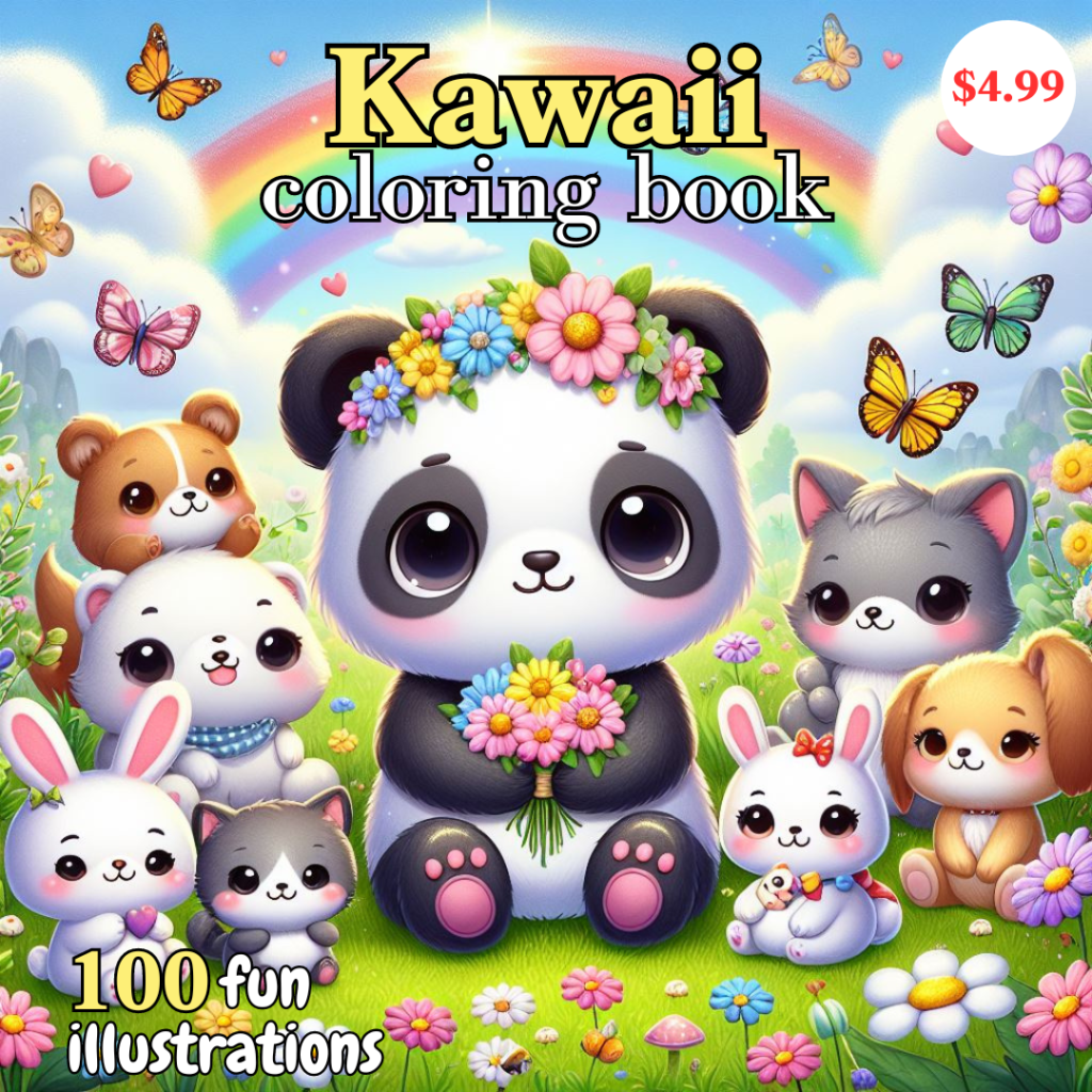 Kawaii Coloring Book 